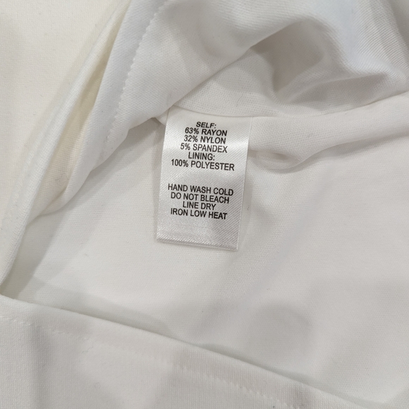 Ivory Off-Shoulder Mini-Dress - Picture 5 of 6